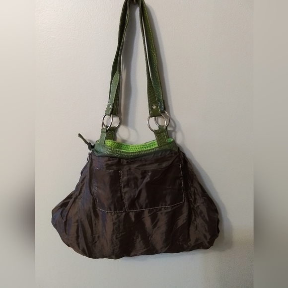 Crochet / Knitted Lime Green Shoulder bag - Picture 6 of 6